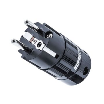 Supra Cables Mains Plug Schuko RH-EU Rhodium Black --- 1