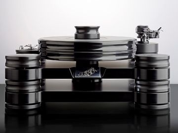 Transrotor Dark Star Reference mit TRA 9S,MC Merlo und Konstant EINS (Schwarz)