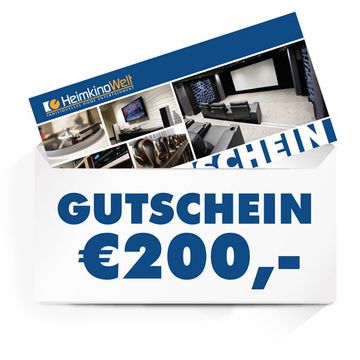 HeimkinoWelt Gutschein €200,- --- 1