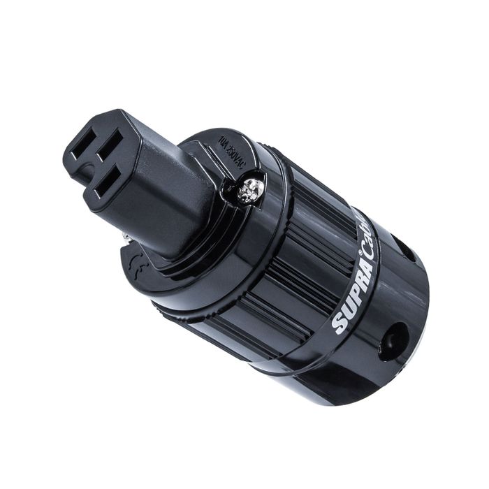 Supra Cables Mains Plug C-15 RH-IEC Rhodium Black --- 1