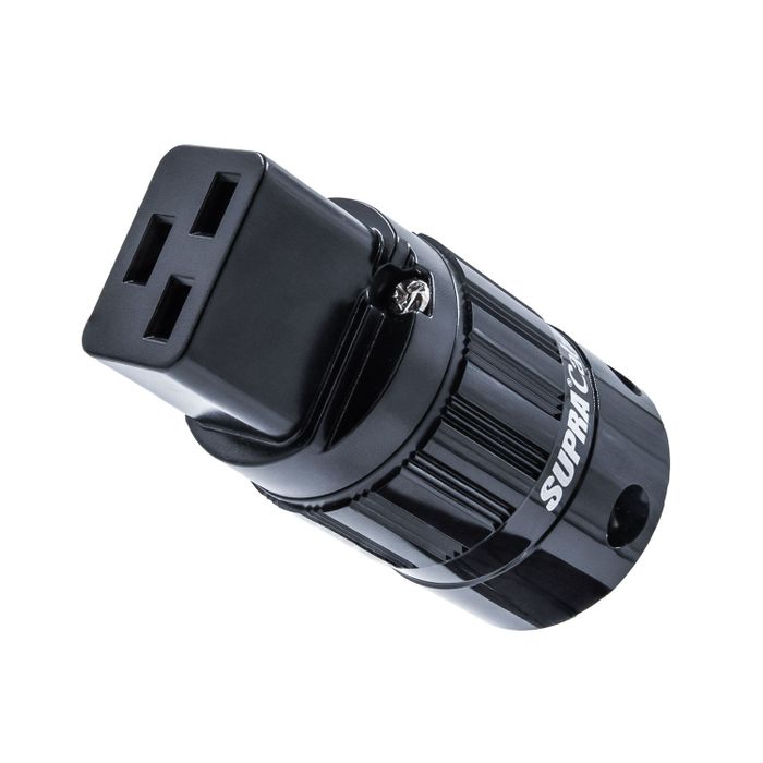 Supra Cables Mains Plug C-19 RH-IEC Rhodium Black --- 1